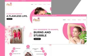 Alaia's Beauty Care web design